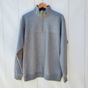Columbia men's gray 3/4 zipper pullover sweater